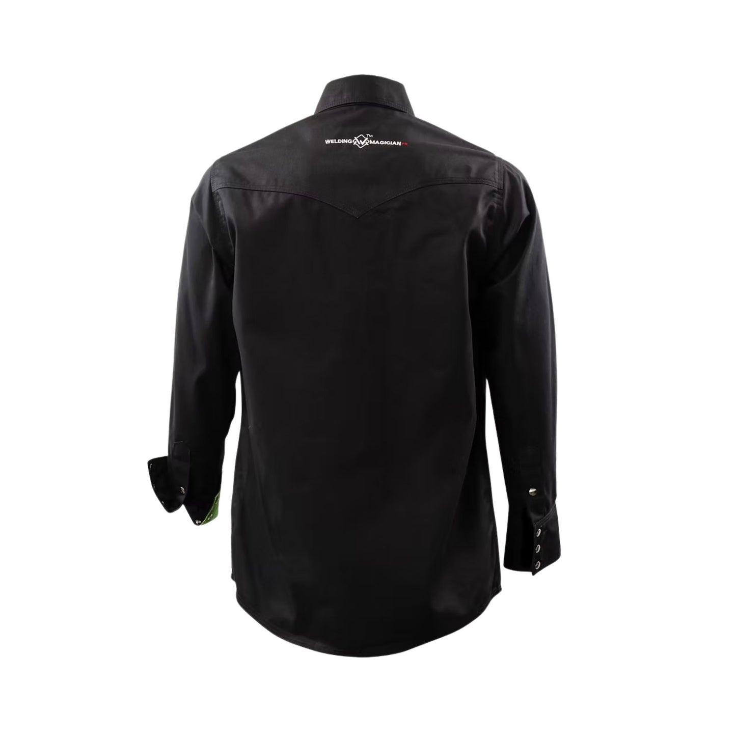 Welding Magician High-Strength Fire-Resistant Work Shirt - Black/Green