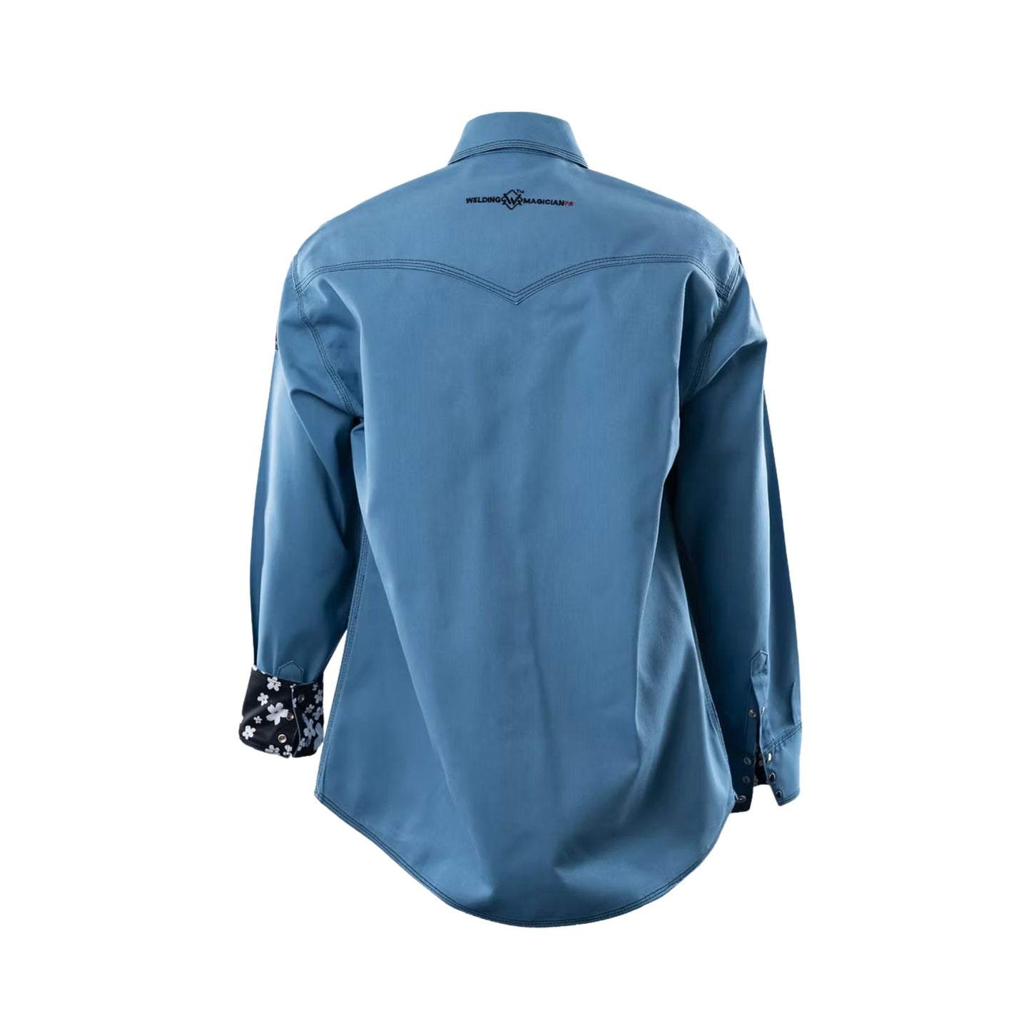 Welding Magician High-Strength Fire-Resistant Work Shirt - Sky Blue
