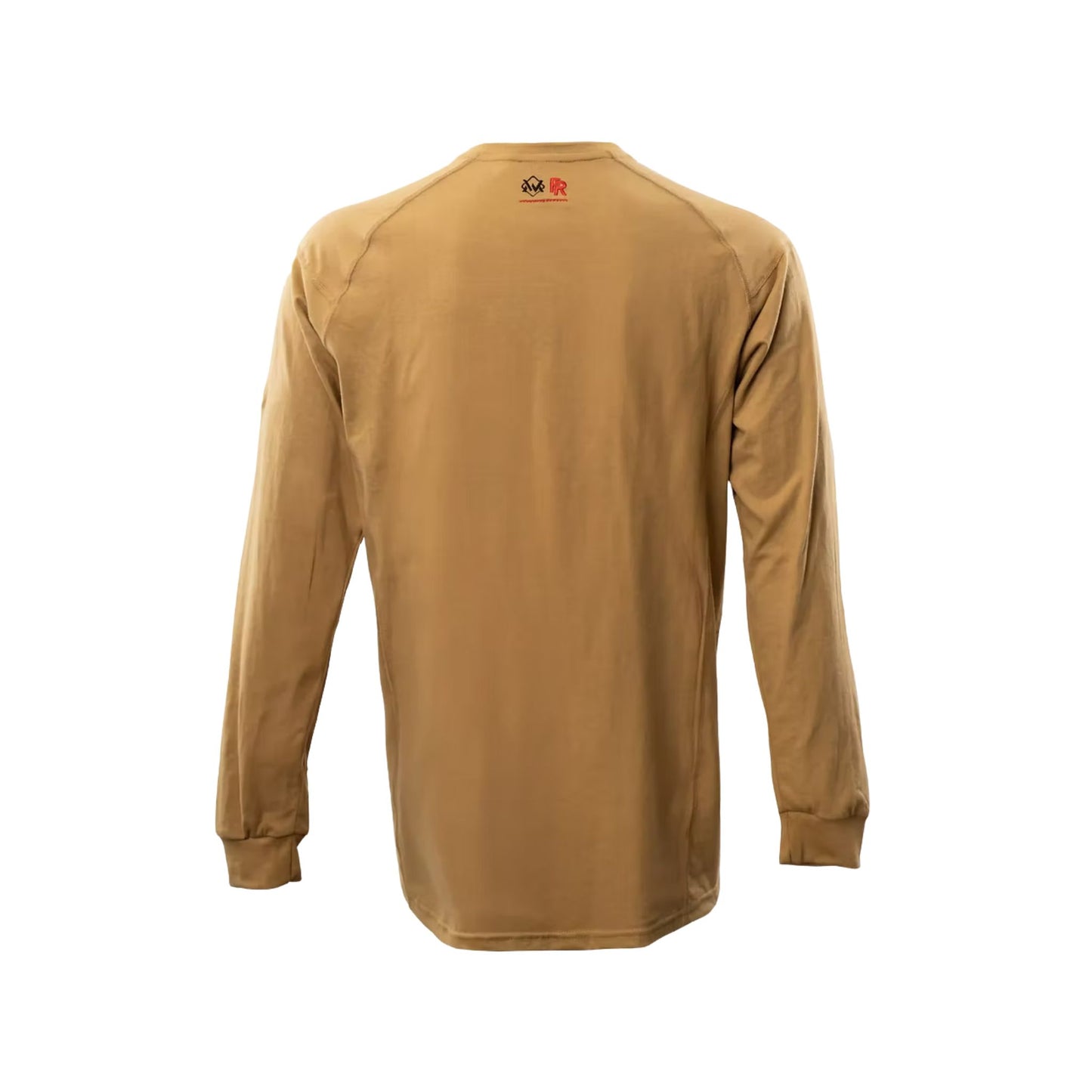 Welding Magician FR Elite Long Sleeve Work T-Shirt - Khaki/Red
