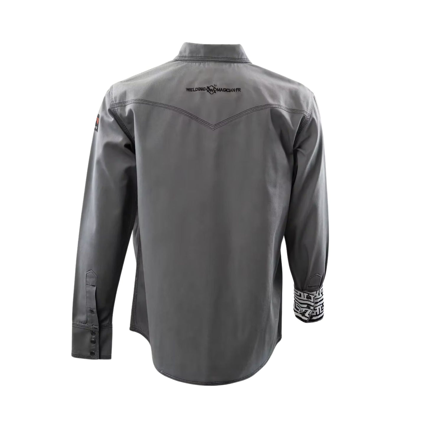 Welding Magician High-Strength Fire-Resistant Work Shirt - Grey/Aztec