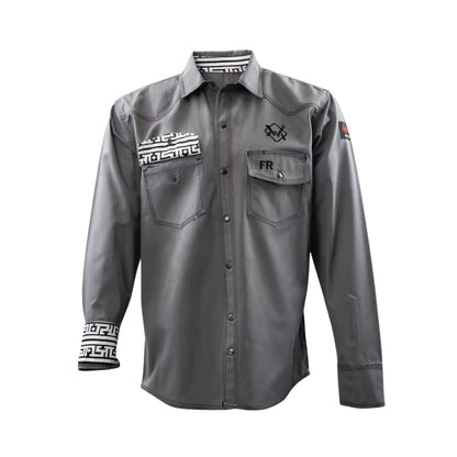 Welding Magician High-Strength Fire-Resistant Work Shirt - Grey/Aztec