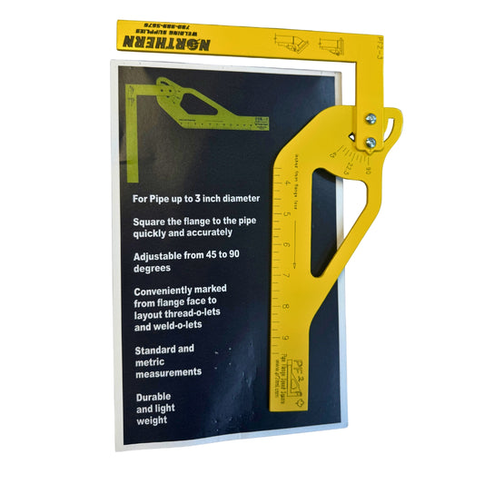 Pipe Flange Speed Square for Pipe up to 3" in Diameter