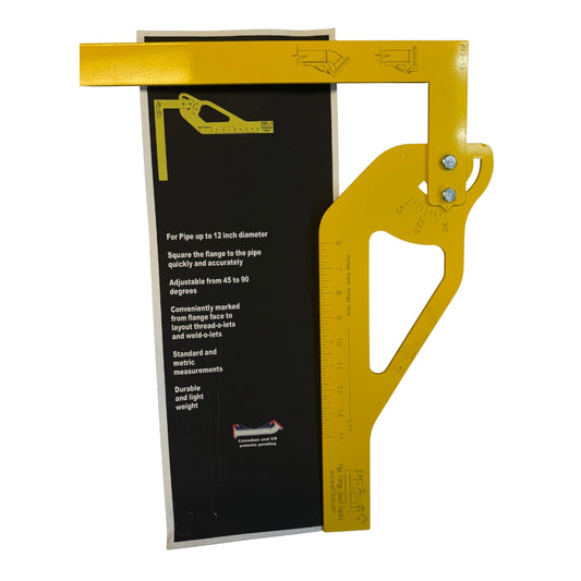 Pipe Flange Speed Square for Pipe up to 12" in Diameter