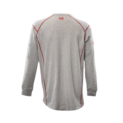Welding Magician FR Elite Long Sleeve Work T-Shirt - Grey/Red
