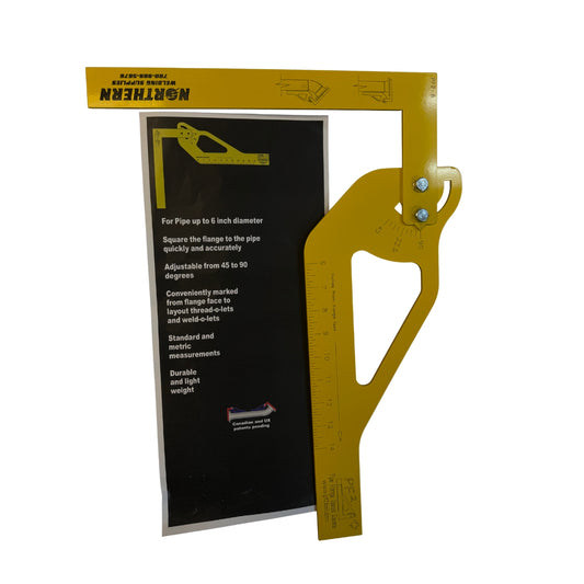 Pipe Flange Speed Square for Pipe up to 6" in Diameter