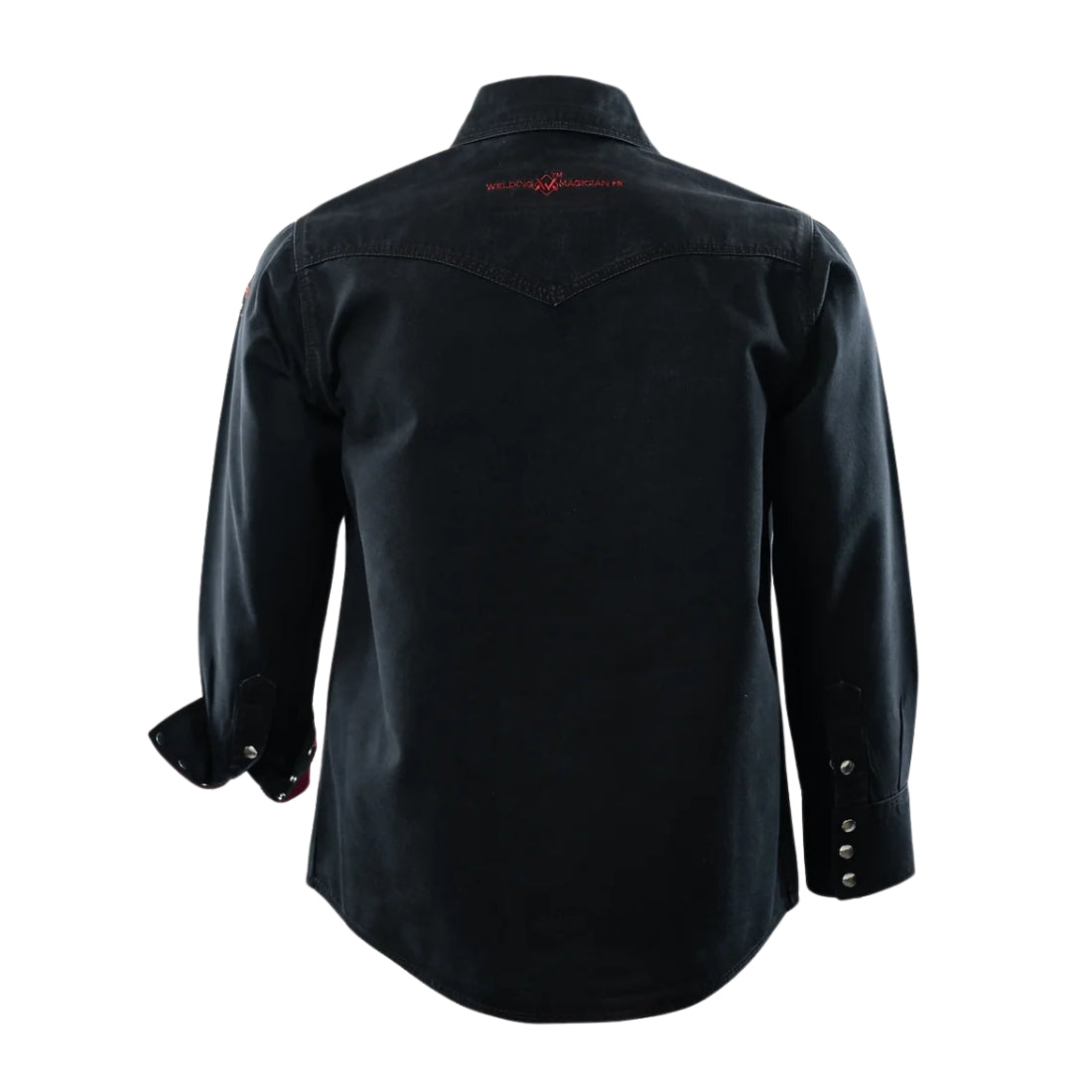Welding Magician High-Strength Fire-Resistant Work Shirt - Black/Red