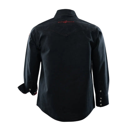 Welding Magician High-Strength Fire-Resistant Work Shirt - Black/Red